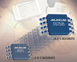 DS7505：Maxim 新&plusmn;0.5&deg;C精度的温度传感器