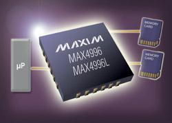 MAX4996/MAX4996L：Maxim三路双刀双掷(DPDT)开关