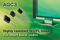 TSOP3X3..系列:Vishay五款AGC3 红外线接收器