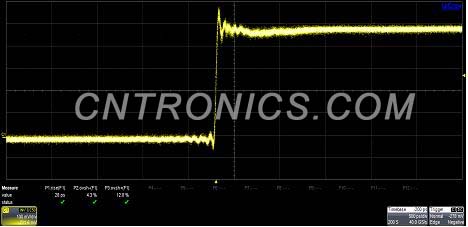 图6 Flat mode阶跃响应实测测量结果