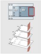 图9  爱立信3E负载点调节器的封装布线是可以缩放的。单个PCB布线可以容纳不同类产品以提高灵活性