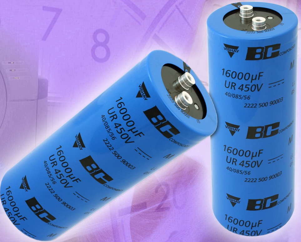 500 PGP-ST系列：Vishay发布新功率铝电容器适用于电源和脉冲电源