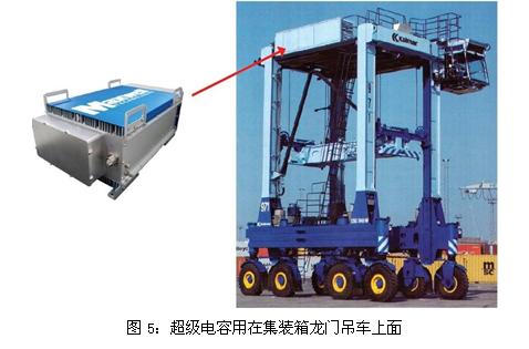 超级电容用在集装箱龙门吊车上面