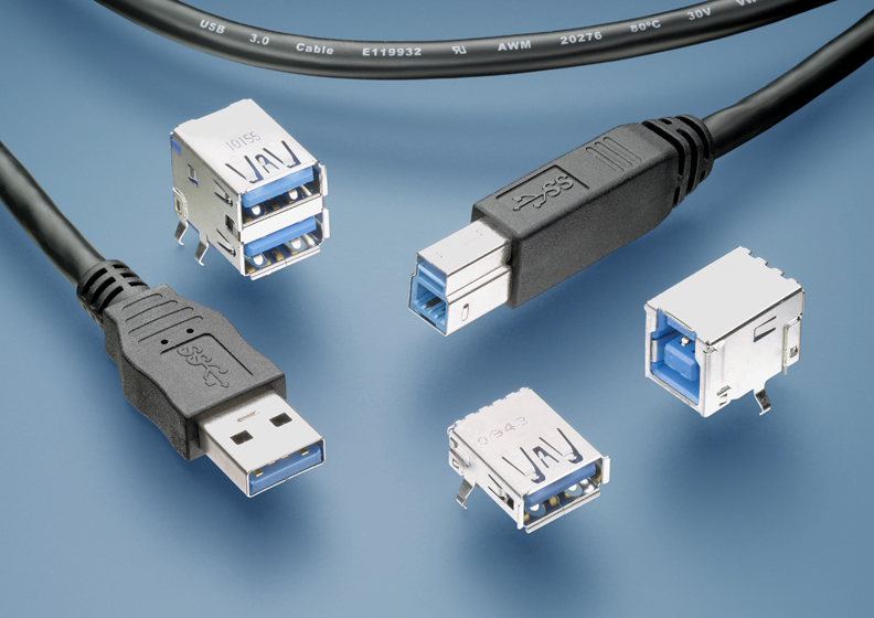 泰科电子USB 3.0连接器