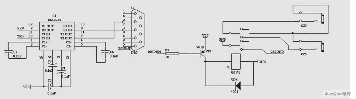 MODEM 通信接口电路