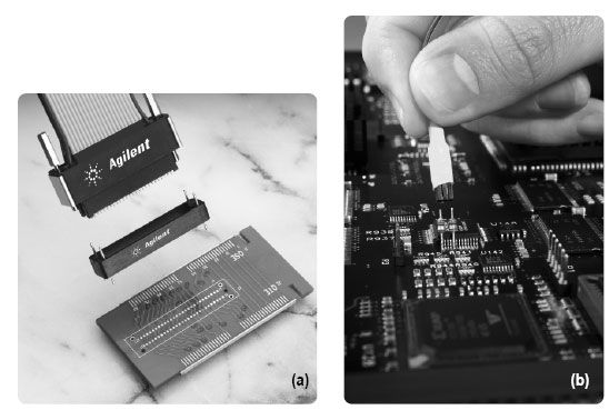 图1. 这些照片对&ldquo;设计中包括连接&rdquo;的探头和&ldquo;事后连接&rdquo;的探头进行比较。