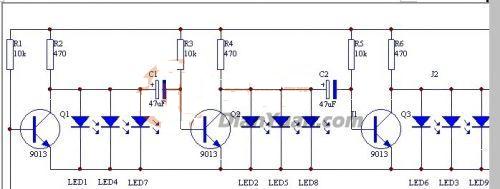 LED流水灯电路图