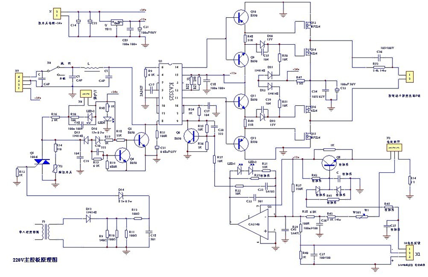 图2:逆变焊机主控电路原理图