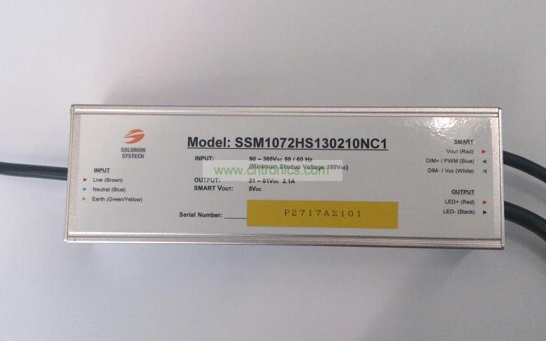 SSM1072HS - 新系列的智能高功率因数LED电源产品