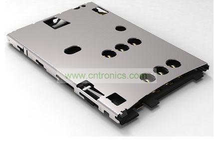 TE推推式SIM卡连接器