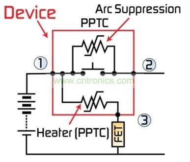 图2：最新代MHP-SA器件整合了一个第三端子，用于外部激活