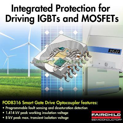 飞兆半导体推出最新智能型栅极驱动光耦合器