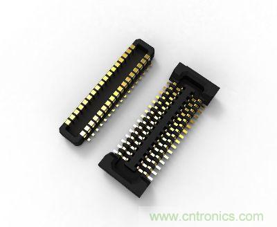 TE推出新型0.4mm间距0.98mm高度的板对板连接器