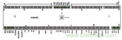 恩智浦COG显示驱动器上的背板位置示例
