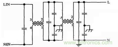 交流输入滤波电路拓扑