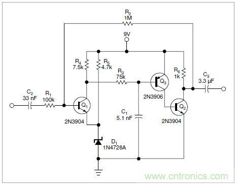 这个交流耦合反相运放的开环增益为100万