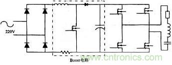 具有APFC的感应加热电源主电路结构图
