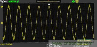 1KHz信号，测量值为913.894Hz