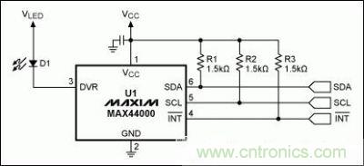 MAX44000的标准配置