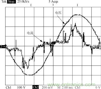 输入电压及电流波形