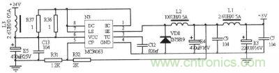 MC34063组成的低成本开关电源