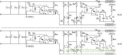 输出监测、切换电路原理图