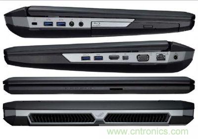 图1：华硕新款高阶笔记本电脑，预计搭载Thunderbolt高速传输接口