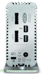 图2：Thunderbolt周边可利用多线串接方式，在单一传输线缆同时传送影像与数码资料