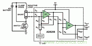 图4 AD8206内部结构示意图