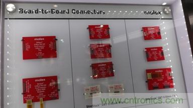 Molex 0.4和0.5mm间距板对板连接器