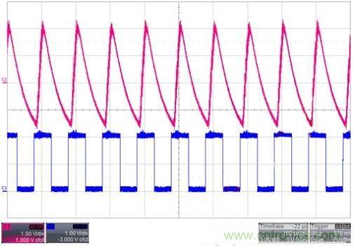 某款电感升压型背光驱动PWM调光时输出VOUT纹波