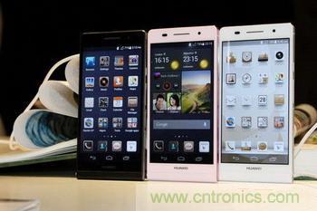 图:华为最新发布的P6手机