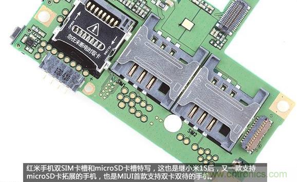 799元，看小米红米手机内部用什么零件？电子元件技术网