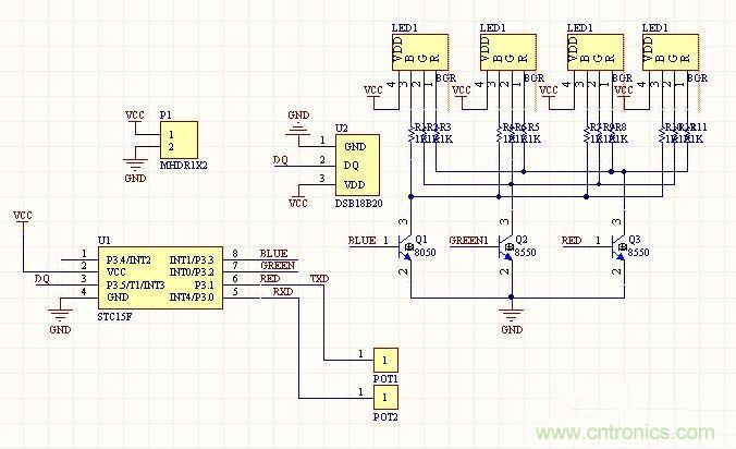创意杯垫DIY原理图