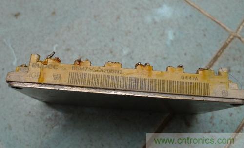 变频器IGBT模块拆解