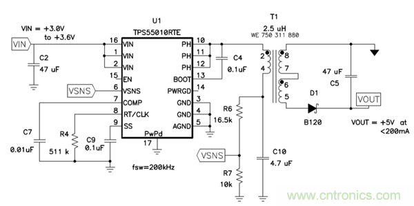 史上最简隔离式偏压电源电路，零件少价格低