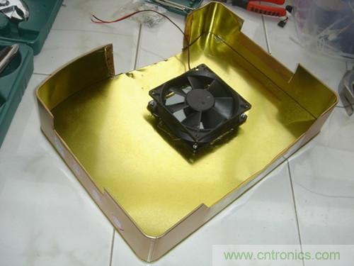 月饼盒DIY:自制笔记本散热风扇