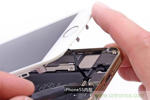 土豪金iPhone 5S拆解：内部结构升级，维修难度增加