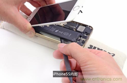 土豪金iPhone 5S拆解：内部结构升级，维修难度增加