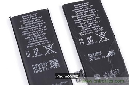 土豪金iPhone 5S拆解：内部结构升级，维修难度增加