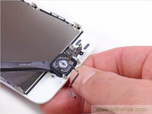 土豪金iPhone 5S拆解：内部结构升级，维修难度增加
