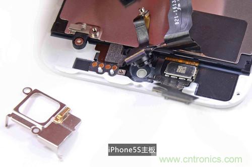 土豪金iPhone 5S拆解：内部结构升级，维修难度增加