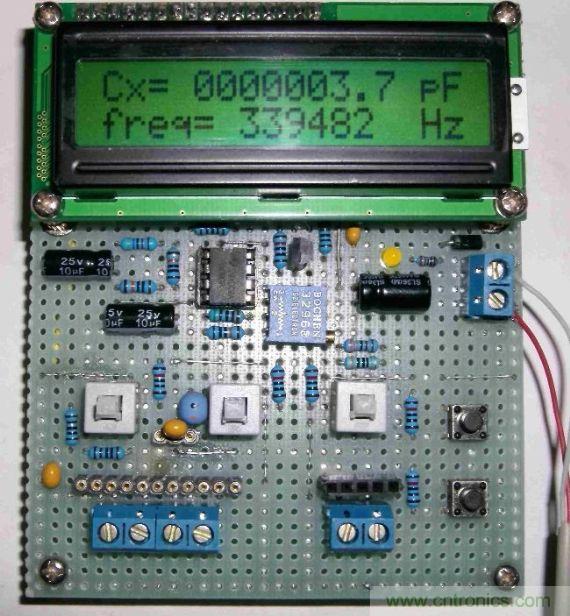 DIY集电容、电感和频率为一体的测量仪器