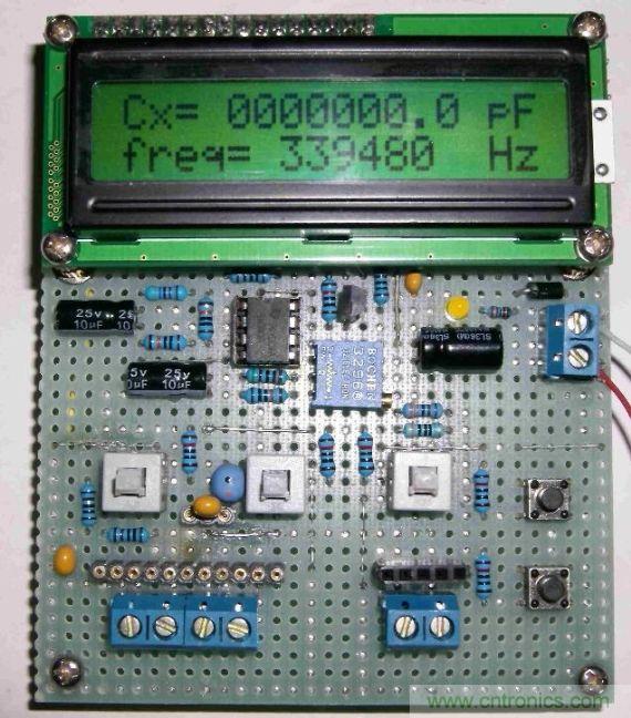 DIY集电容、电感和频率为一体的测量仪器