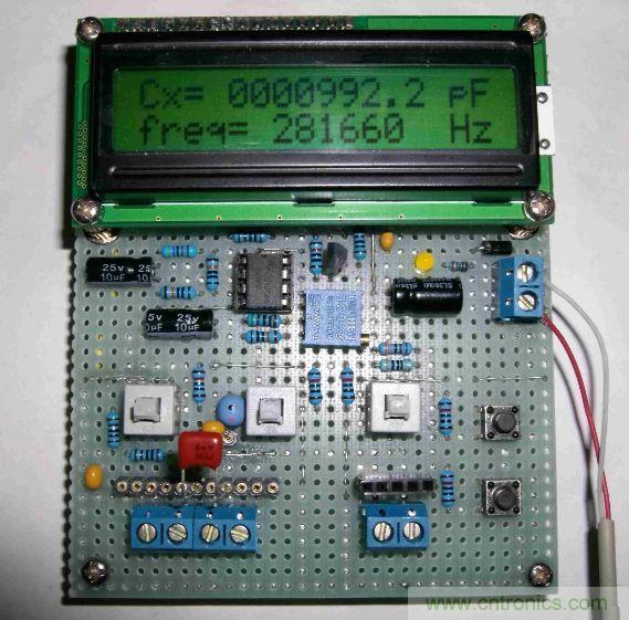 DIY集电容、电感和频率为一体的测量仪器