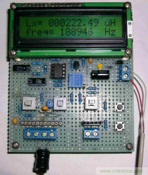 DIY集电容、电感和频率为一体的测量仪器
