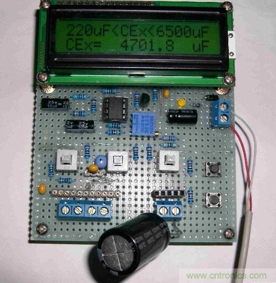 DIY集电容、电感和频率为一体的测量仪器