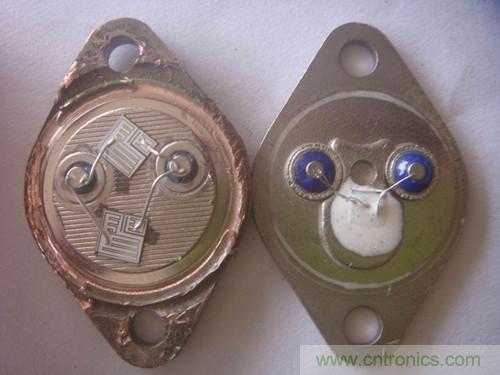 暴力拆解对比：进口金封三极管VS国产金封三极管