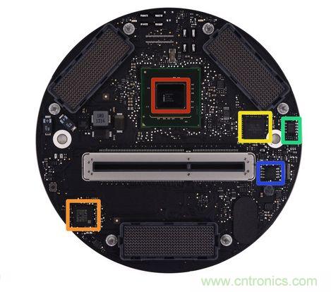 Mac Pro的主板、双显卡和各种I/O接口