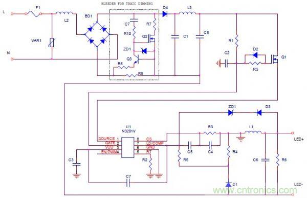 可调光PFC LED专为驱动器LED灯泡及灯管设计
